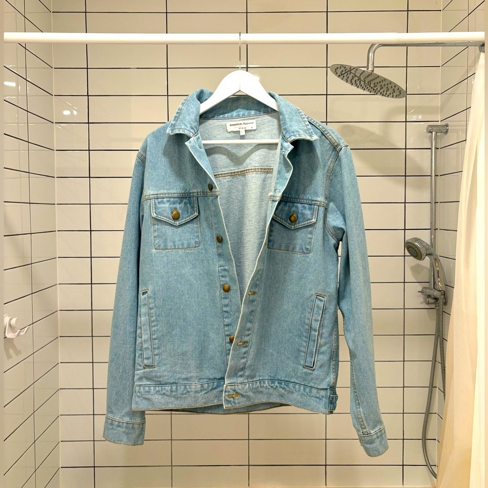 American Apparel Jean Jacket Size Medium